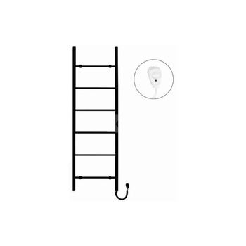 Grzejnik elektryczny (suszarka) INSTAL-PROJEKT PRIMAVERA ELECTRO, wym. 1600/500 mm, kolor czarny mat, moc 120 W