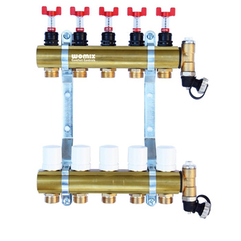Mosiężny rozdzielacz centralnego ogrzewania CM-NTRot 3F