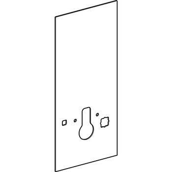 Okładzina przednia do modułu sanitarnego Geberit Monolith do Geberit AquaClean 8000 / 8000plus, 114 cm: Biały / Szkło