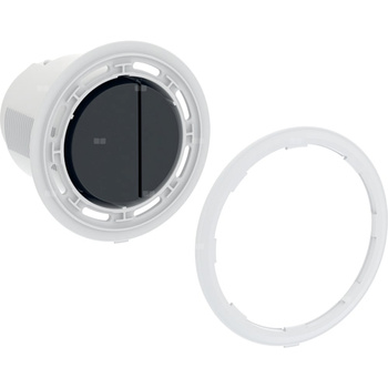 Przycisk Geberit do zdalnego uruchamiania spłukiwania typ 10, pneumatyczny, okrągły, do spłukiwania dwudzielnego: Czarny / Matowy