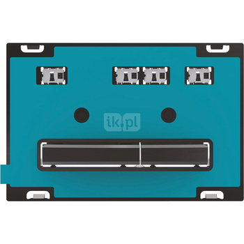 Przycisk uruchamiający Geberit Sigma50, przedni, uniwersalny, przyciski: czarny chrom, prostokątny