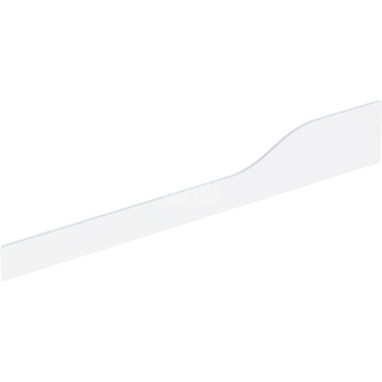 Osłona dekoracyjna Geberit Bambini przednia, do umywalki dla dzieci, do trzech baterii umywalkowych, niższa umywalka po lewej stronie: Biały-alpin / Matowy