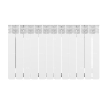 Grzejnik żeberkowy GAVIA 50 PLUS aluminium, podłączenie boczne 575 x 966 mm, kolor biały, moc 1408 W