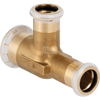 Trójnik GEBERIT Mapress redukcja 90' mosiądz 22 mm x 22 mm x 15 mm MZ