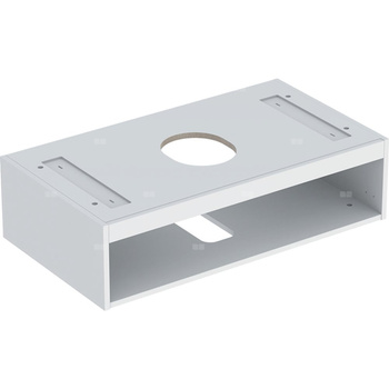 Korpus Geberit do dolnej szafki pod umywalkę stawianą na blat VariForm, z jedną szufladą: B=90cm, Biały / Lakierowany na wysoki połysk