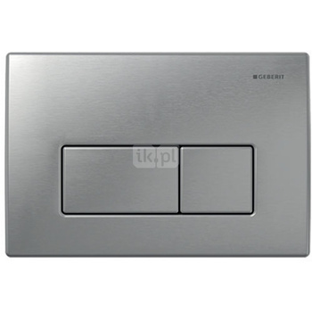 Przycisk uruchamiający Geberit Kappa50 do spłukiwania dwudzielnego: Szczotkowany