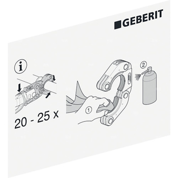 Naklejka informacyjna - opaski zaciskowe Mapress