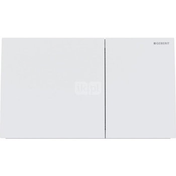 Przycisk uruchamiający Geberit Sigma70, przedni, stal nierdzewna biały mat, prostokątny