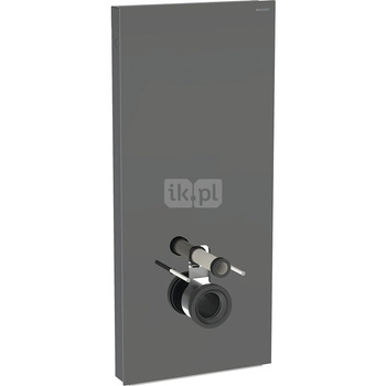 Moduł sanitarny do WC wiszącego GEBERIT Monolith Plus, 1140 mm x 505 mm x 106 mm, front: lava, bok: czarny