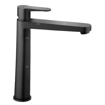 NOSTRIS bateria umywalkowa nablatowa, czarna