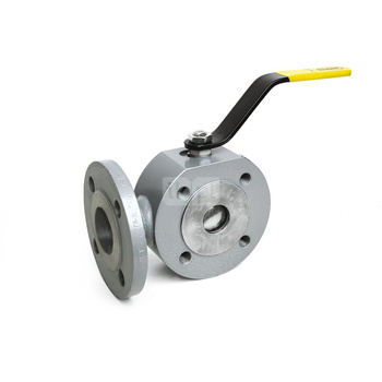 Zawór kulowy trójdrożny EFAR WKHL 16 DN 40 kołnierz x kołnierz x kołnierz