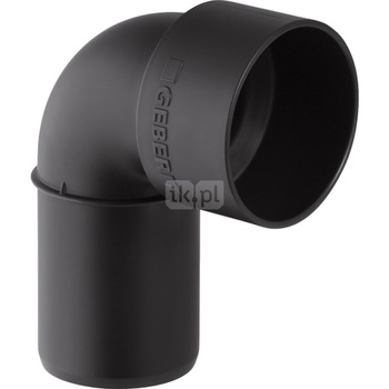 Kolano przyłączeniowe GEBERIT Silent-PP, PP / PP, 50 mm, DN 50 x 46 mm x DN 40 (końcówka wciskowa x mufa wciskowa), (głębokość: 32 mm)