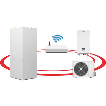 Hybrydowy System Grzewczy 1F R32 Prima S 6GT szafa hydrauliczna GT160, centrala Smart Home Sinum Lite
