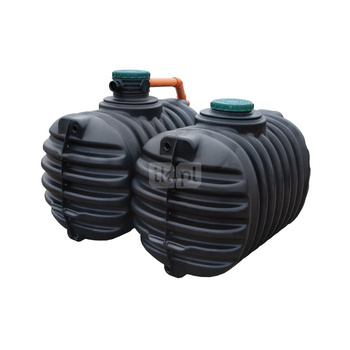 Ogród BASIC PROMO ZESTAW (COMPACT BASIC 5.600L=2X2.800L) - zestaw na wodę deszczową, podziemny zbiornik na deszczówkę , filtr wewnętrzny koszykowy, zestaw ogrodowy do magazynowania wody deszczowej , zestaw do podlewania ogrodu