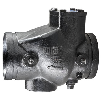 Zawór zwrotny klapowy powlekany Groove - 139.7