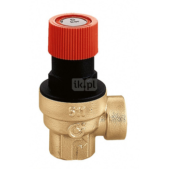 Zawór przelewowy CALEFFI 513 mosiądz 8 bar GW 1/2''