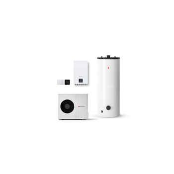 Pompa ciepła powietrzna GeniaAir Split HA 5-8.2 OS 230V + Moduł ścienny HA 5-8.2 WSB + Zasobnik c.w.u. FEW 250 + Regulator SRC 720 + Moduł internetowy