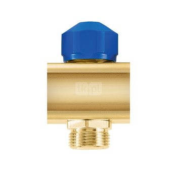 Element przedłużający mosiężny z zaworem do siłownika - G1" L = 50 mm (M30x1.5)