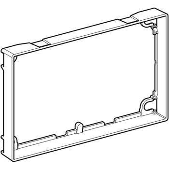 Ramka wyrównująca Geberit do przycisku uruchamiającego Sigma60, prostokątny: Materiał=Cynkowy odlew ciśnieniowy