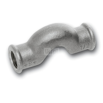 Obejście SANHA 85#, żeliwo (ocynk galwaniczny/elektrolityczny) (ocynk), 1/2'' (GW)