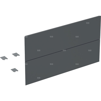 Zestaw frontów szuflad (2 szt.) do dolnej szafki pod umywalkę z dwoma szufladami GEBERIT ONE, kol. czarny matowy szer.900 mm