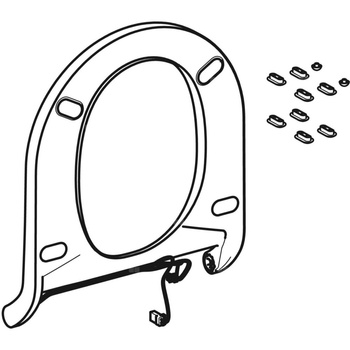 Siedzisko z ogrzewaniem deski, do Geberit AquaClean Tuma Comfort: Biały-alpin