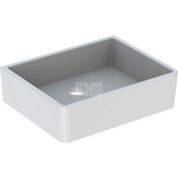 Umywalka wielofunkcyjna Geberit Publica bez przelewu, wysokość 13 cm: 50x40cm, Przelew=Bez, Biały
