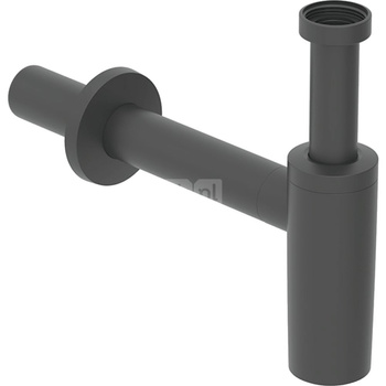 Syfon z wkładem syfonującym Geberit do umywalki, wylot poziomy: Czarny mat, d=40mm