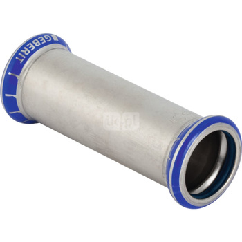 Mufa GEBERIT Mapress Edelstahl FKM przesuwna, stal nierdzewna, 54 mm, DN 50 x 54 mm x DN 50 (mufa zaprasowywana x mufa zaprasowywana), (głębokość: 30 mm) z uszczelką