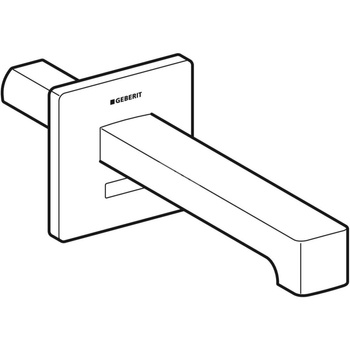 Bateria umywalkowa Geberit Brenta, ścienna: Chrom błyszczący, L=22cm
