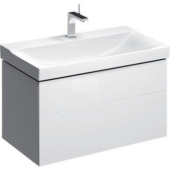 Szafka pod umywalkę GEBERIT Xeno2, 2 szuflady, kolor biały szer.900mm