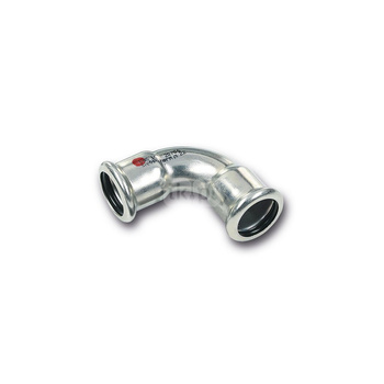 Łuk 90' SANHA Therm, stal (Cynk/nikiel), 18 mm (zw x zw)