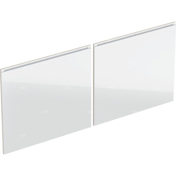 Zestaw frontów szuflad do szafki pod umywalkę podwójną GEBERIT, kol. biały szer.1200 mm