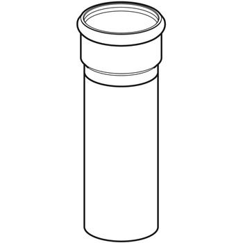 Króciec przyłączeniowy Geberit do odpływu prysznicowego międzykondygnacjami: Czarny