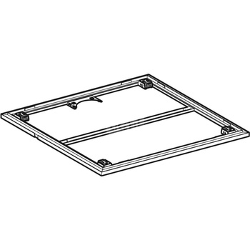Rama instalacyjna Geberit do panelu do pryszniców bezbrodzikowych Setaplano do 100 cm, do 4 nóg montażowych: 90x75cm