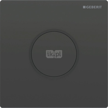 Elektroniczny zawór spłukujący Geberit do pisuaru, zasilanie bateryjne, Typ 10, czarny , okrągły