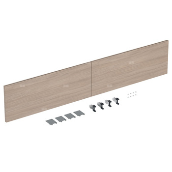Zestaw frontów szuflad (2 szt.) do szafki pod umywalkę podwójną GEBERIT iCon, kol. dąb melamina, struktura drewna szer.1200 mm