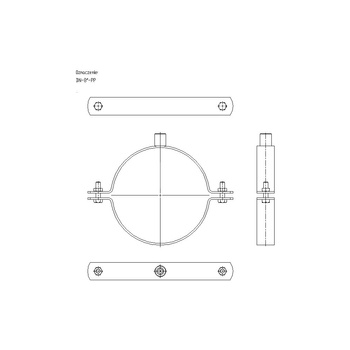 Obejma masywna DN 8 (219-225mm) DN8