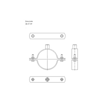 Obejma mocująca masywna NICZUK DN 133-140 mm 5