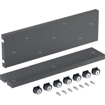 Zestaw serwisowy Geberit do szafki pod umywalkę: Szerokość umywalki=36cm, Lava / Melamina, struktura drewna