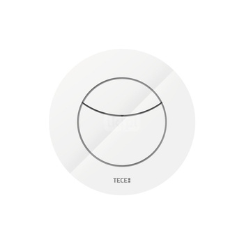 TECEflushpoint - Przycisk spłukujący do WC tworzywo, biały z okrągłą obudową