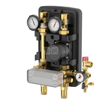 Grupa pompowa FLAMCO MEIBES GZ gazowy walcowy x GW gazowy walcowy 1 cal (25) x DN 25 Kvs3.9, z izolacją, z pompą obiegową