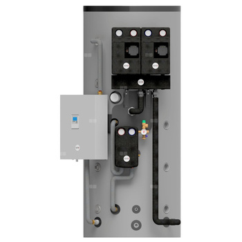 Zbiornik buforowy 800L, z uchwytem oraz kompletem przyłączy dla zestawów hydraulicznych