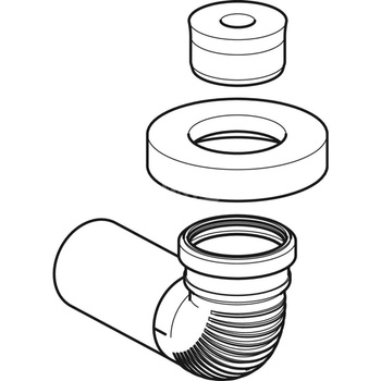 Przyłącze dachowe Geberit poziome d90 z izolacją i kielichem