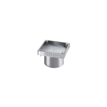 Rewizja ze stali nierdzewnej V2A z zamkniętą, przykręcaną pokrywą ze stali nierdzewnej, gazoszczelna