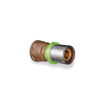 Złączka prosta zaprasowywana QIK II, mosiądz, 1/2'' x 16 mm (GW x złącze zaprasowywane)