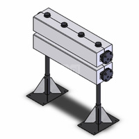 ROZDZIELACZ KOŁNIERZOWY 2-OBWODOWY DN200 Z IZOLACJĄ