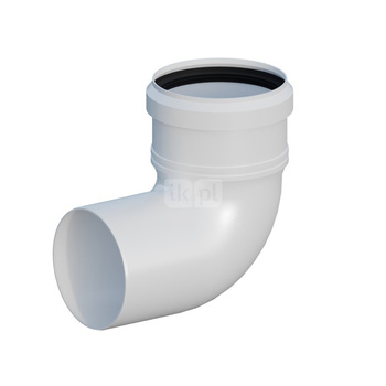 Kolano PP 87 st. DN200mm z uszczelką [EPDM]