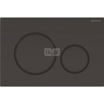 Przycisk uruchamiający Geberit Sigma20, przedni, czarny-czarny mat-czarny, okrągły