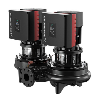 Pompa obiegowa GRUNDFOS TPED 65-340/2 typu in-line z silnikiem znormalizowanym 50/60 Hz, moc silnika 5.5kW 9.95 A PN 16 2920 obr/min
